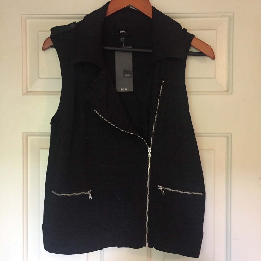 Mossimo Gray Moto Vest and Joggers Pant Set